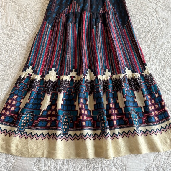 ba&sh - Mandie Midi Dress - Blue Multi - Picture 15 of 16